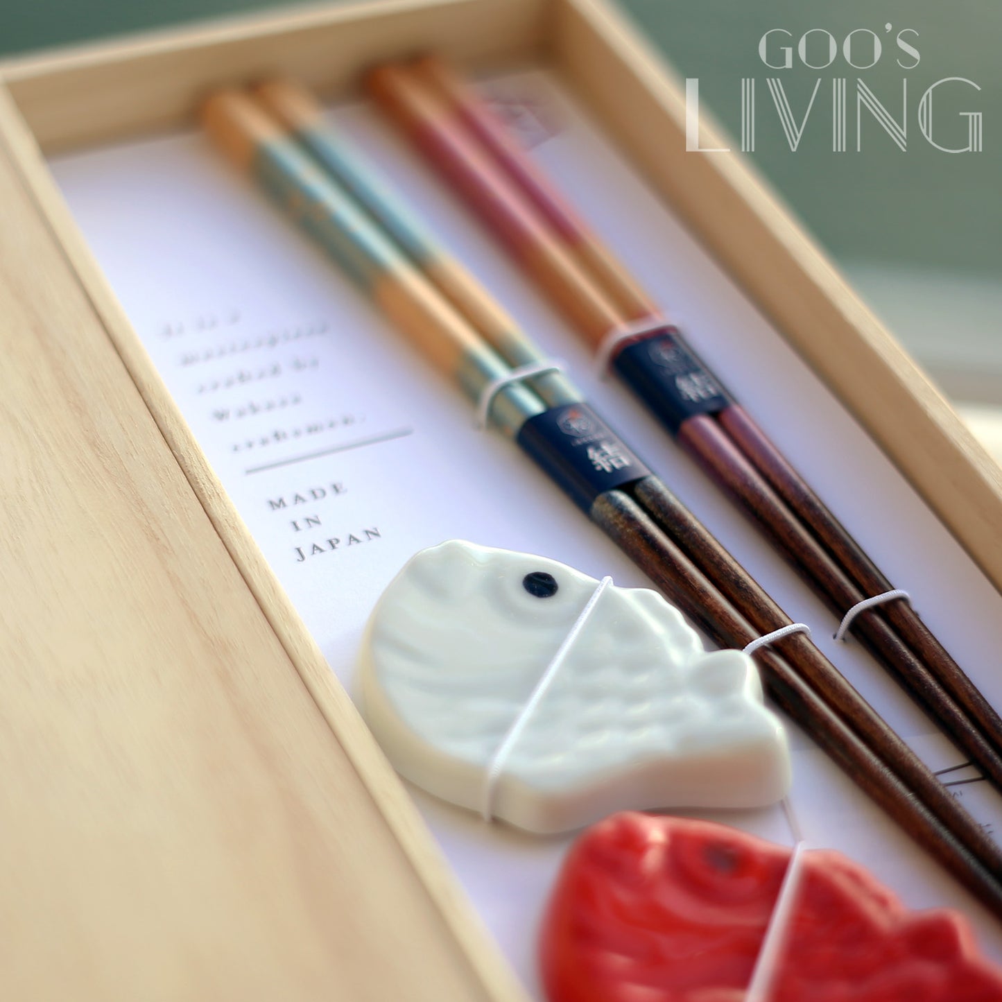 若狹塗波佐見燒 鯛魚筷子套裝