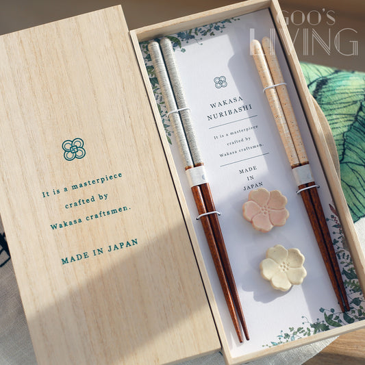 若狹塗美濃燒 風撫筷子套裝