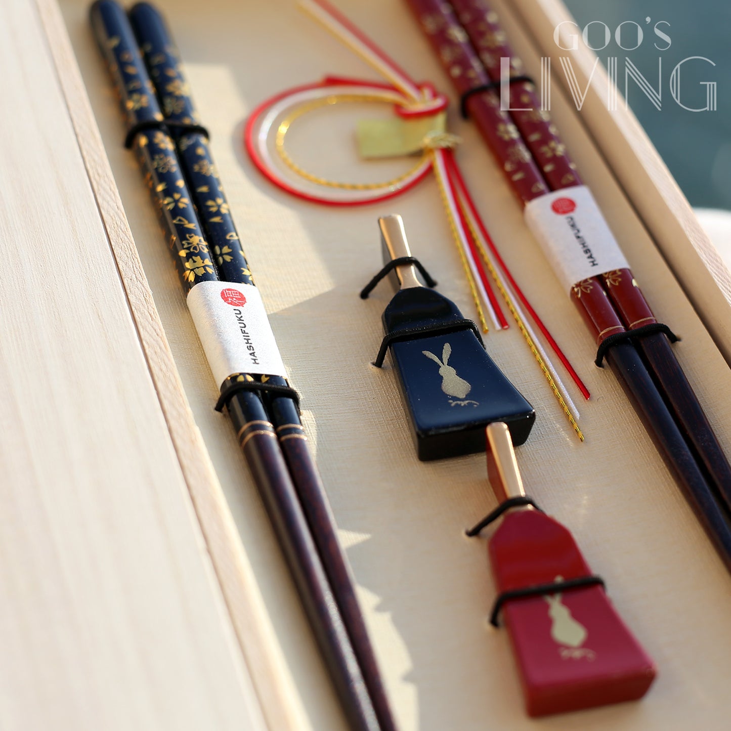 若狹塗 羽子板筷子套裝