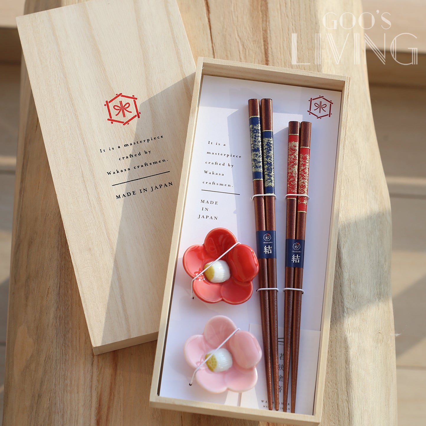 ISHIDA 櫻花夫婦箸筷子套裝