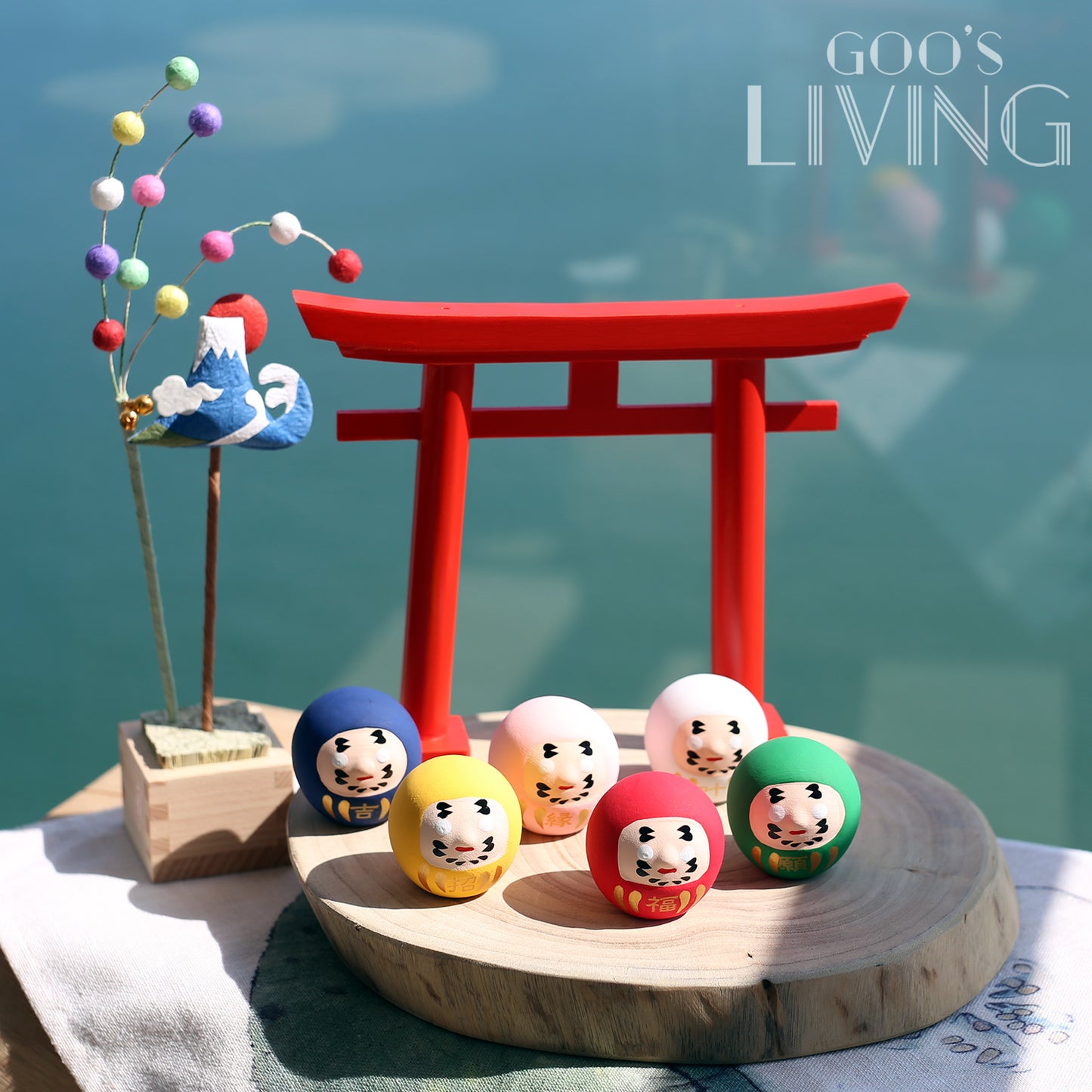 六色達摩 籤文護身符