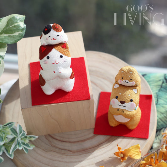 RYUKODO 親子請請貓/柴犬