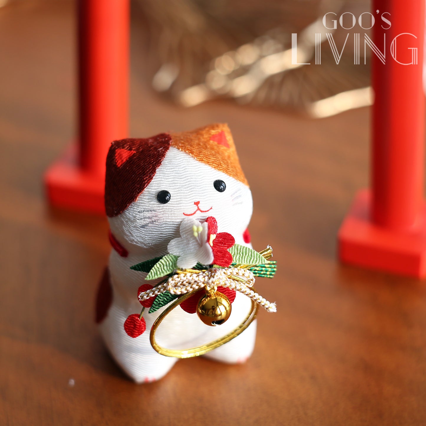 RYUKODO 正月飾三色貓