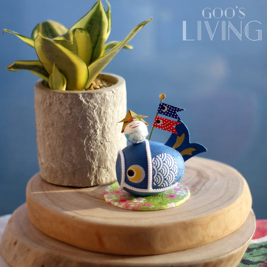 石川製紙 手染美濃紙鯉魚旗波波