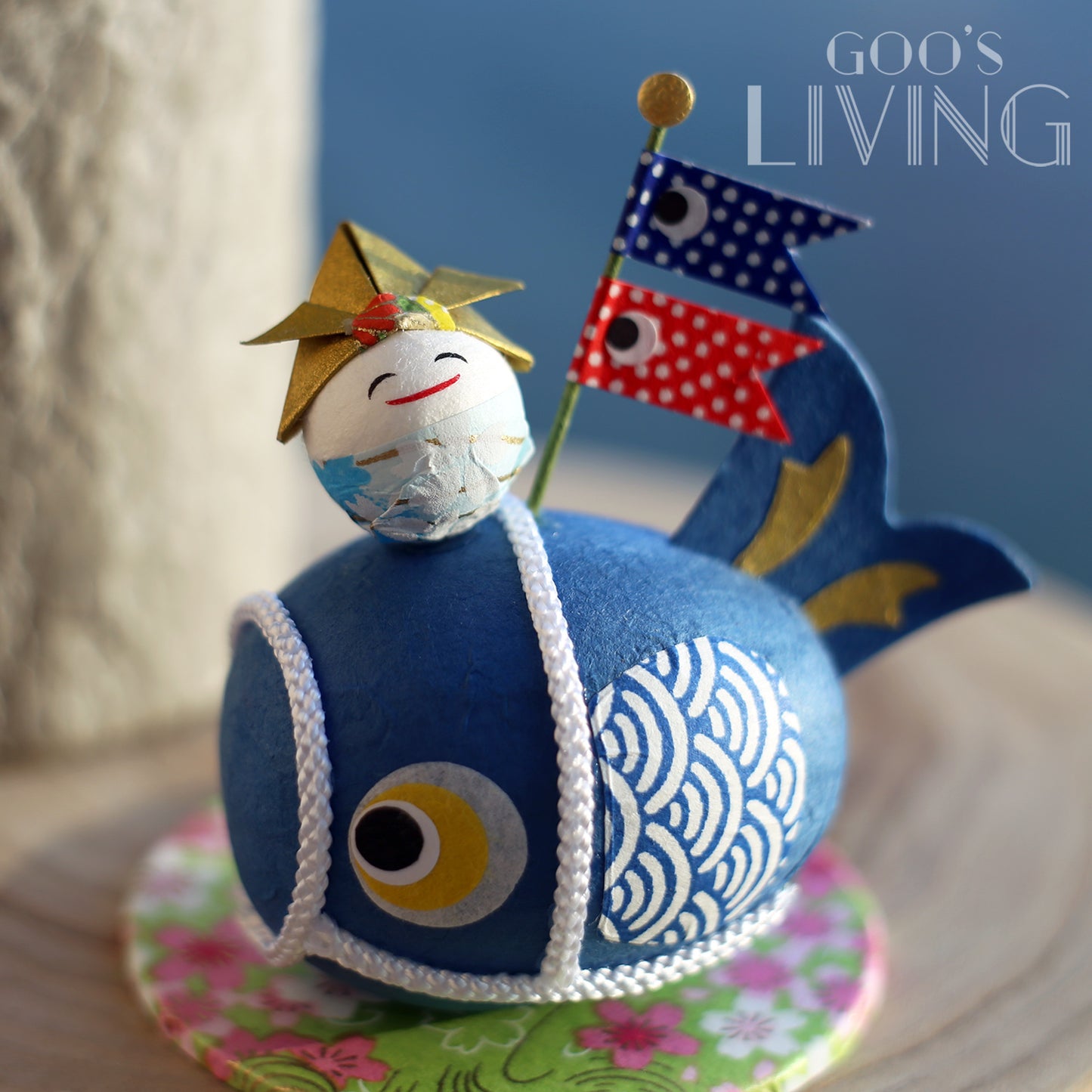 石川製紙 手染美濃紙鯉魚旗波波