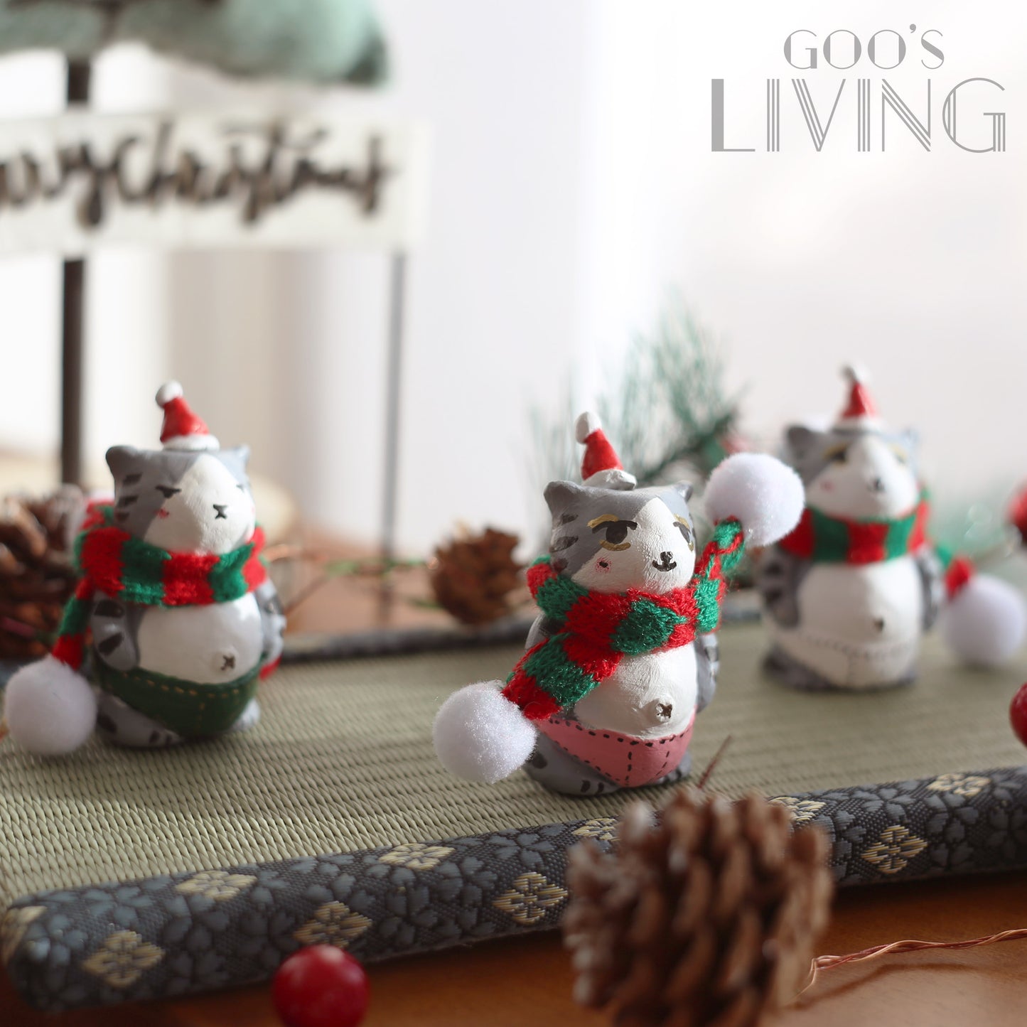 MADE by GOO's  聖誕版底褲貓咪