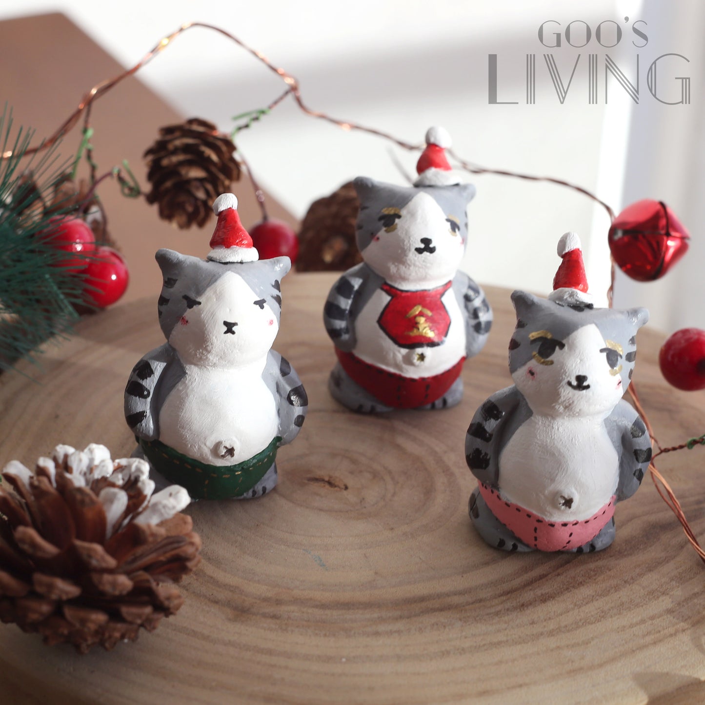 MADE by GOO's  聖誕版底褲貓咪