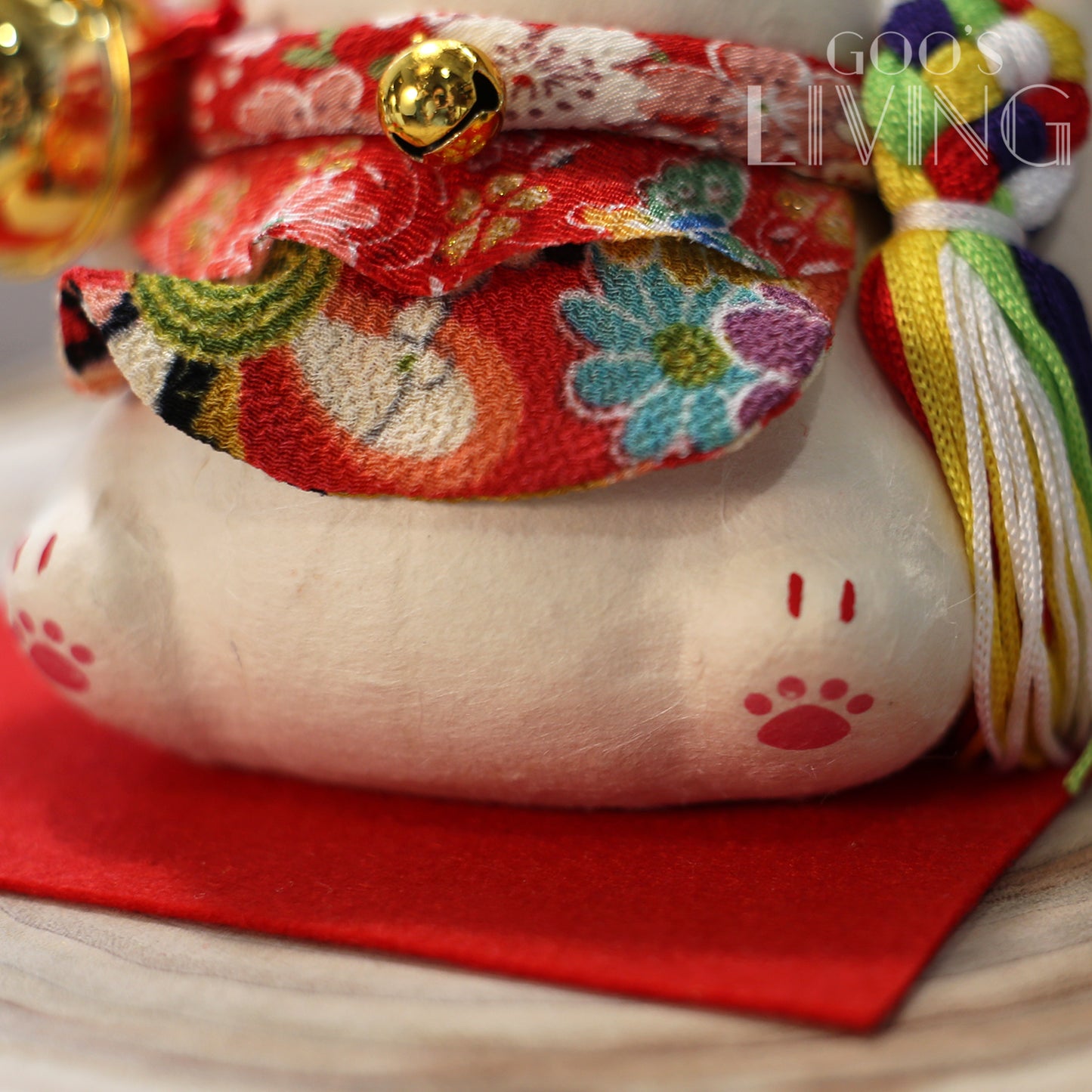 RYUKODO 五色繩鈴噹招財貓