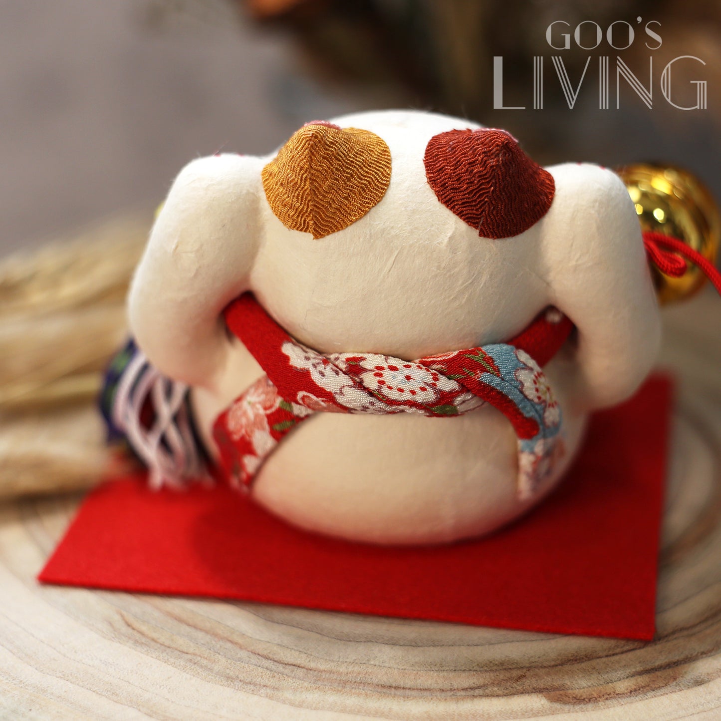 RYUKODO 五色繩鈴噹招財貓