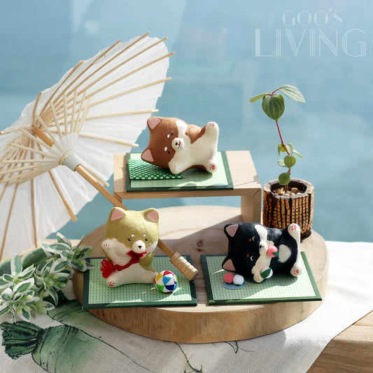 RYUKODO 和紙製碌地柴犬