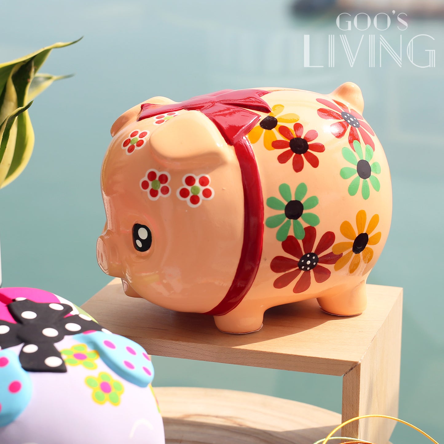 手繪花花 豬仔錢罌