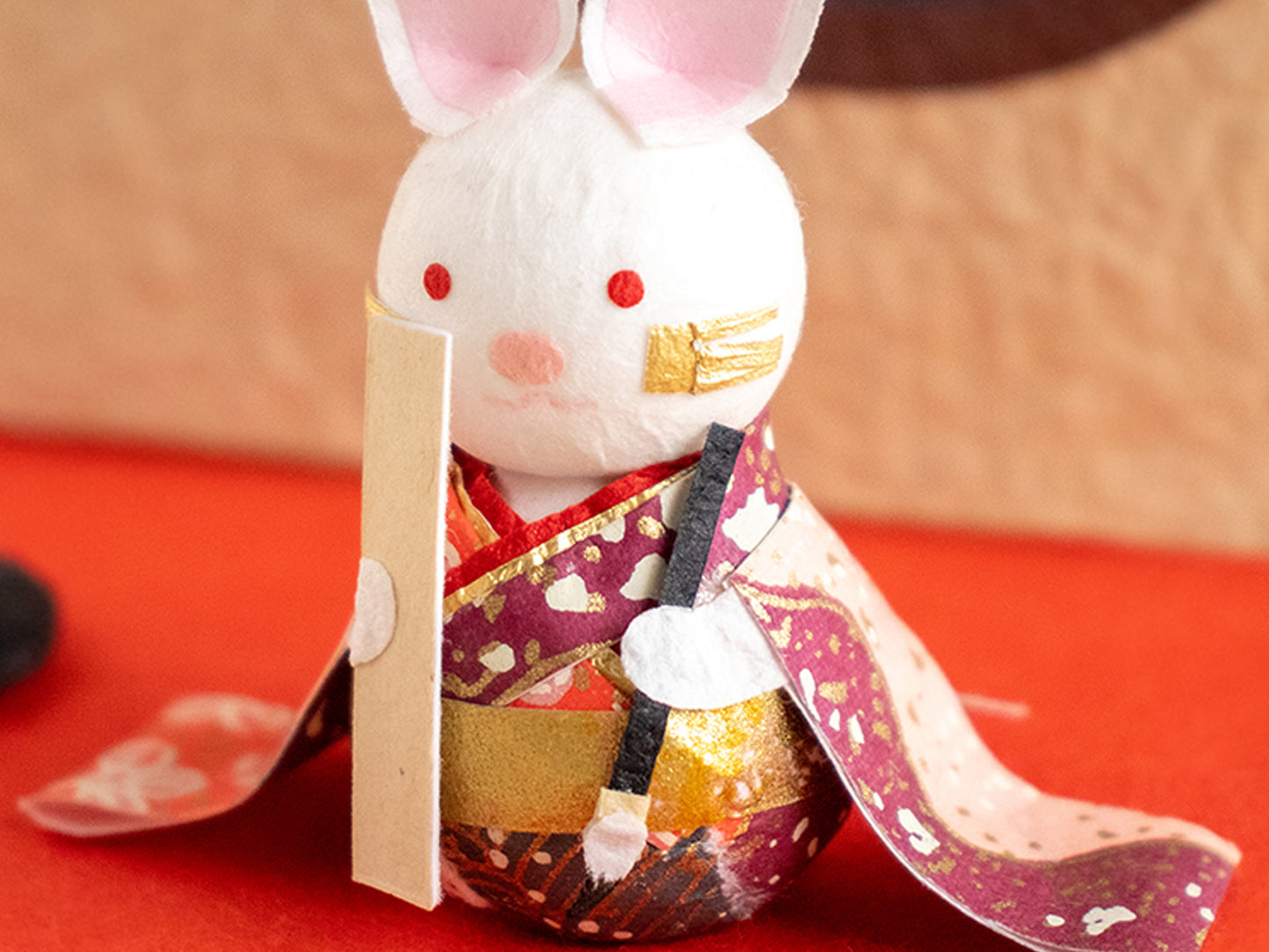 Medetaya 和紙製月見小兔