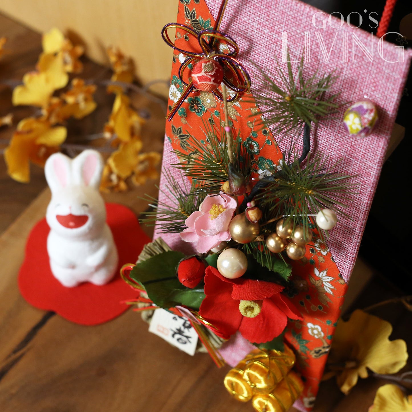 注連繩頌春花藝掛飾