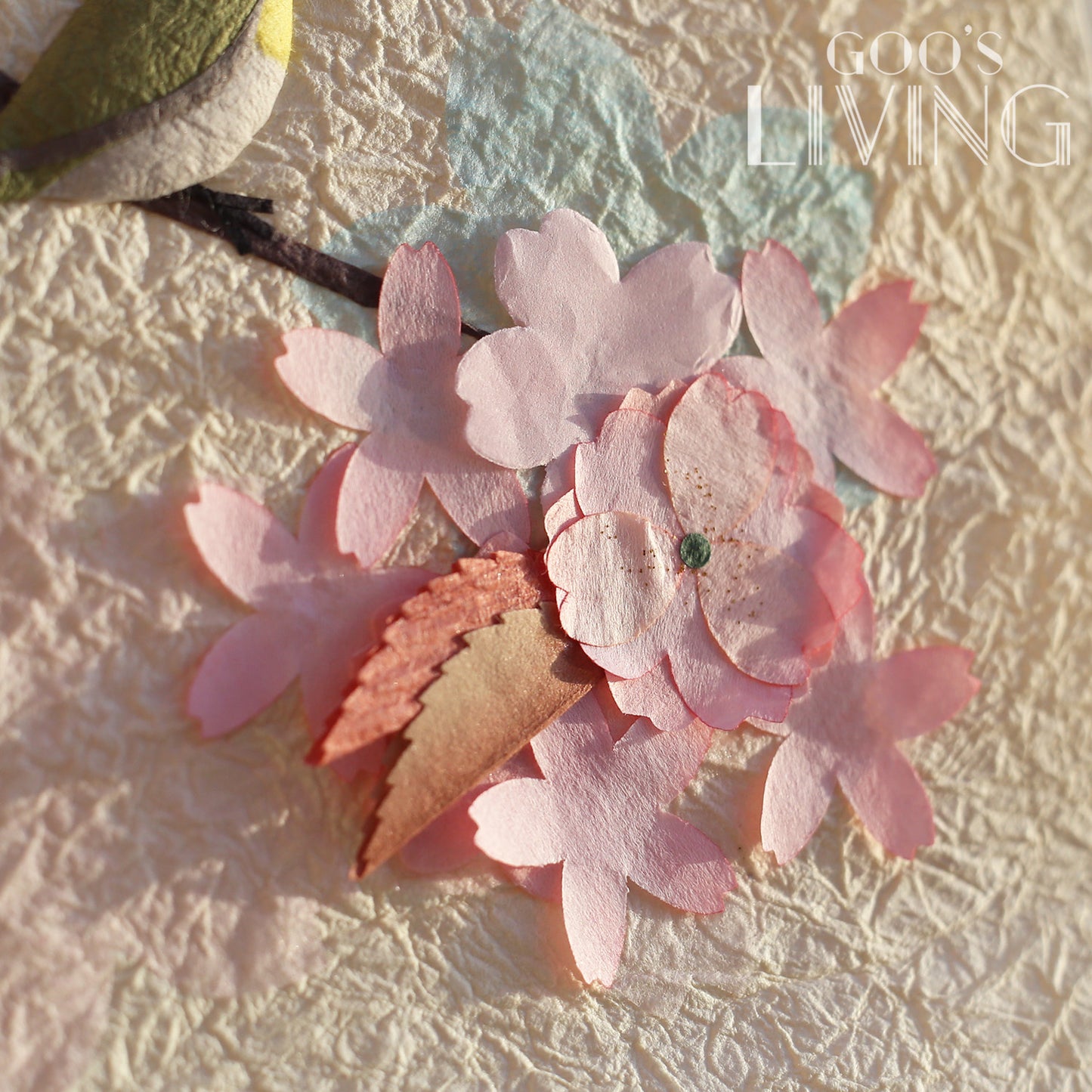 季節之掛軸 櫻花相思鳥