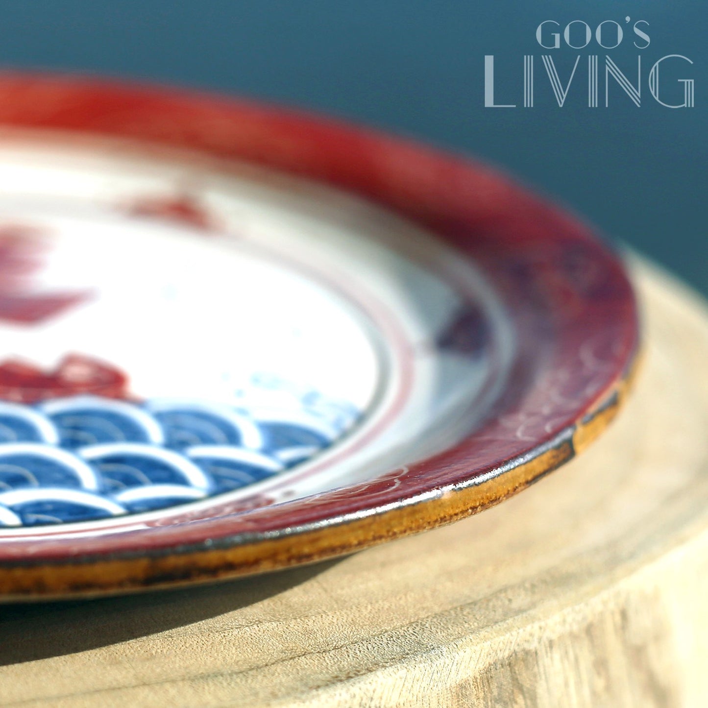 幹窯 鯛魚青海波陶瓷碟