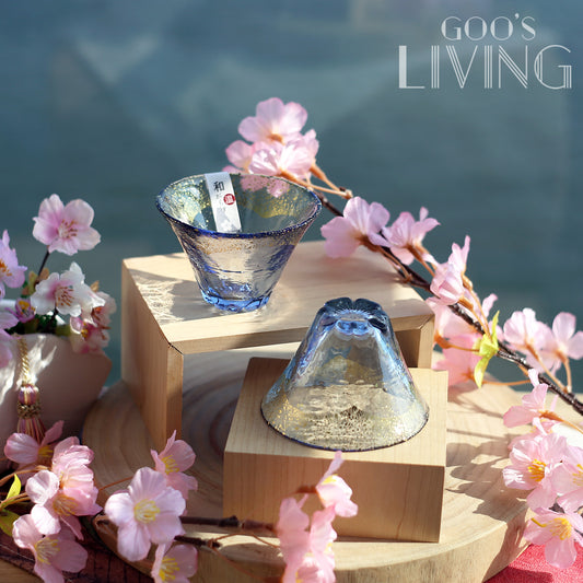 東洋佐佐木 金箔富士山櫻花清酒杯