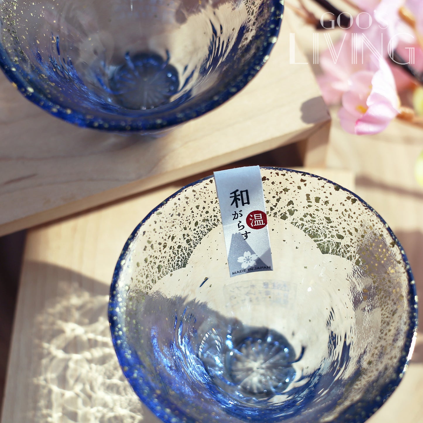 東洋佐佐木 金箔富士山櫻花清酒杯