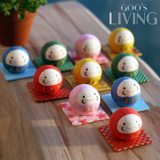 Chigiri 和紙製透明盒小達摩