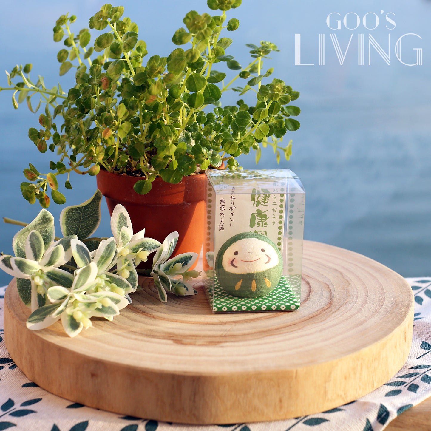 Chigiri 和紙製透明盒小達摩