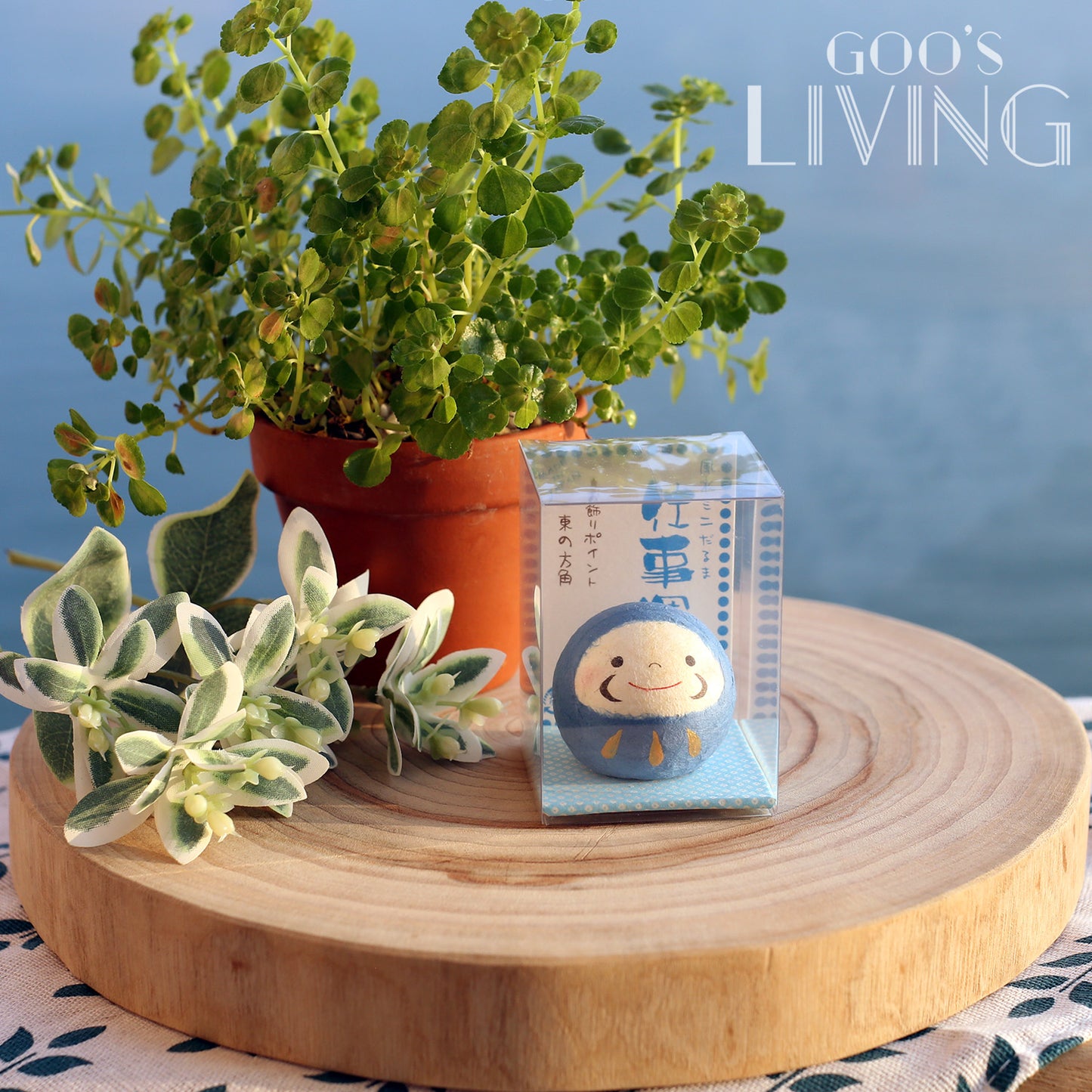 Chigiri 和紙製透明盒小達摩