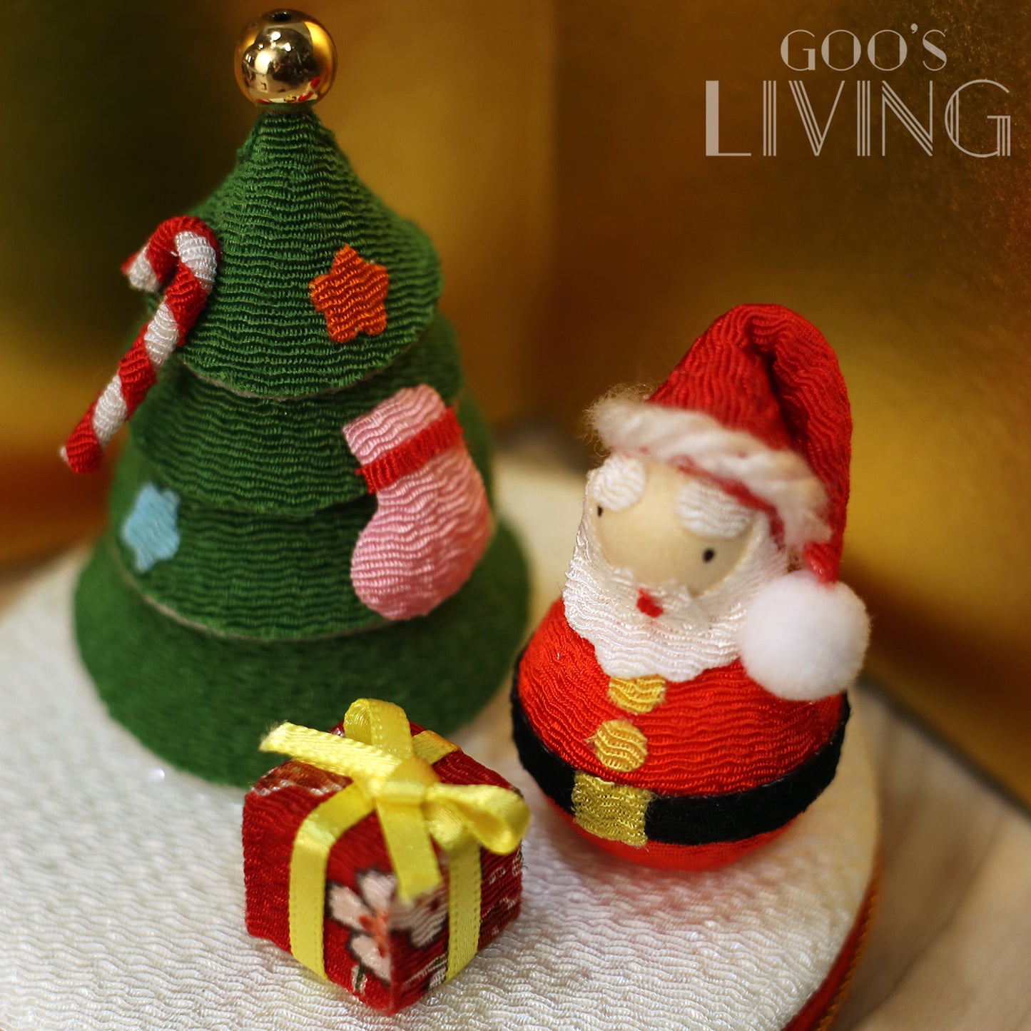 和風聖誕老人 折疊金屏風擺設