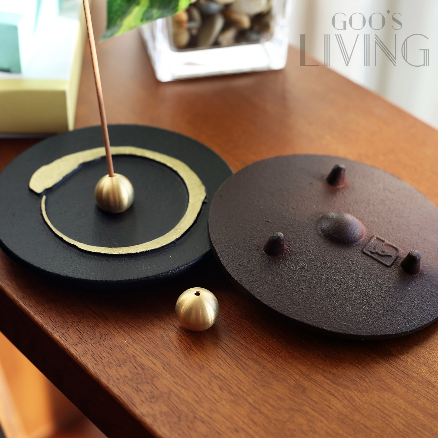 銀雅堂 一圓相鑄鐵香座