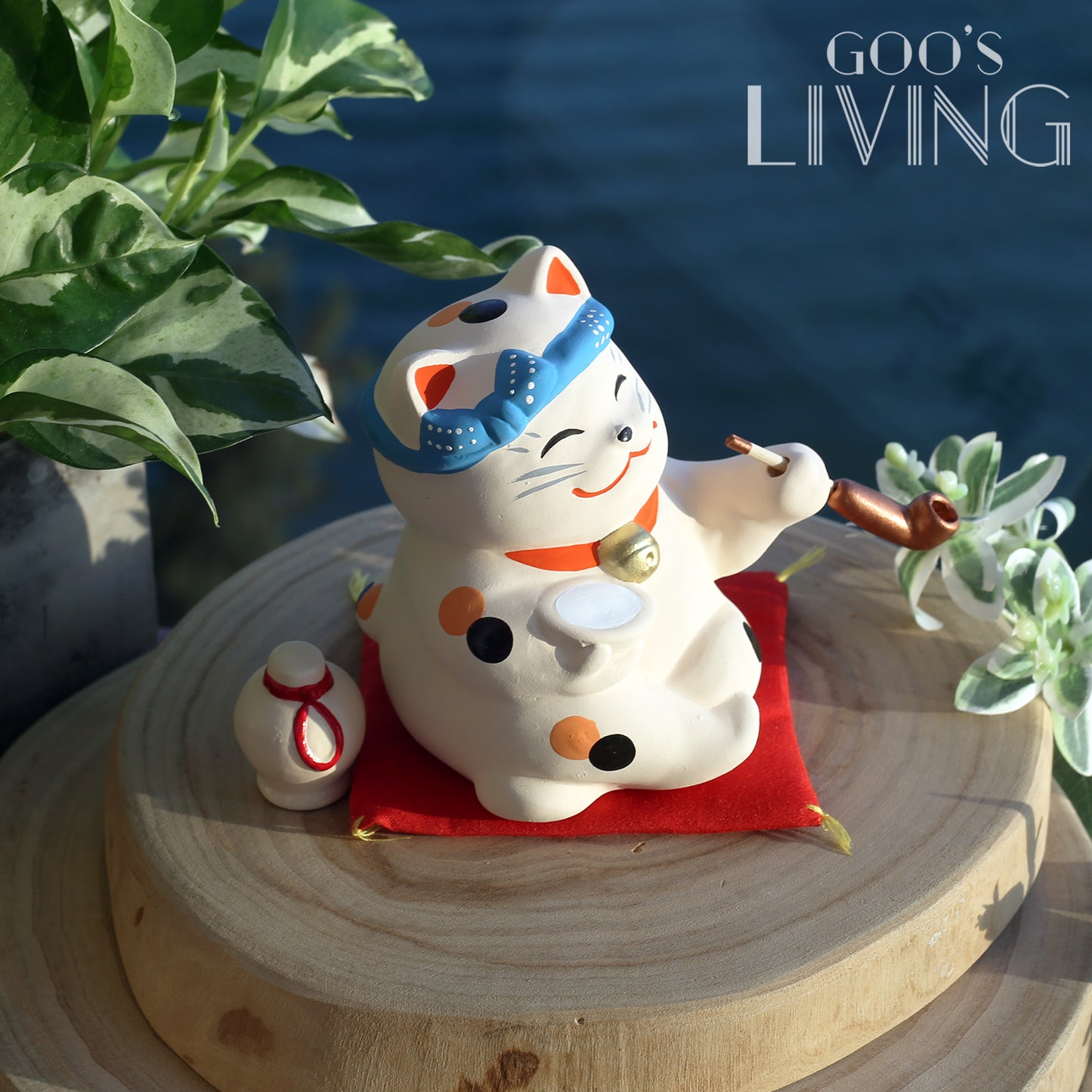 貓爸爸系列 煙斗招財貓