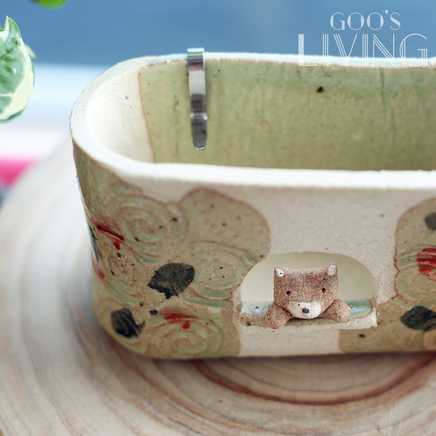 瀨戶燒 柴犬線香盆