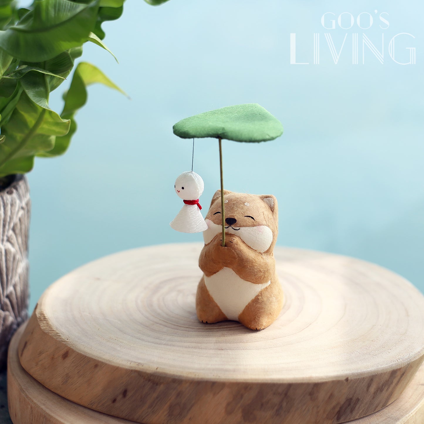 RYUKODO 晴天娃娃荷葉貓咪/柴犬