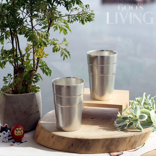 銀雅堂 波浪啤酒錫杯