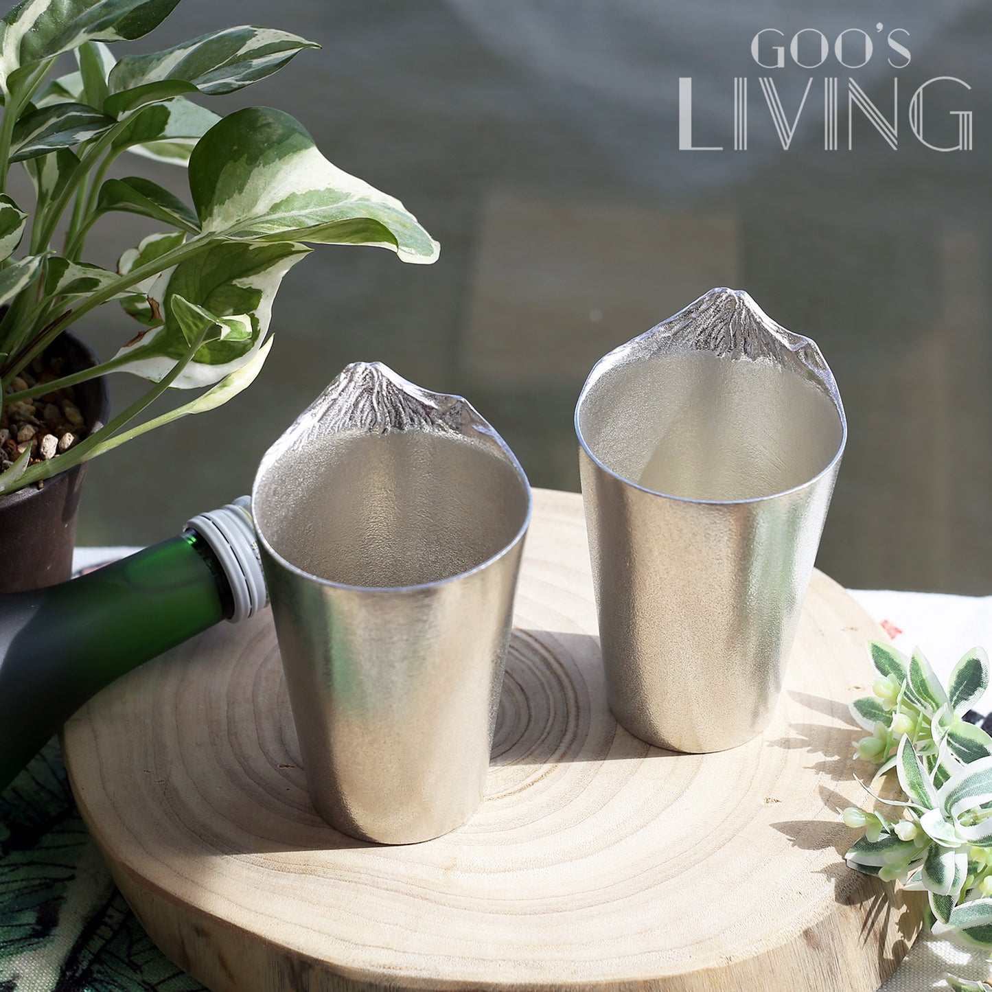 銀雅堂 逆富士浮雲錫杯