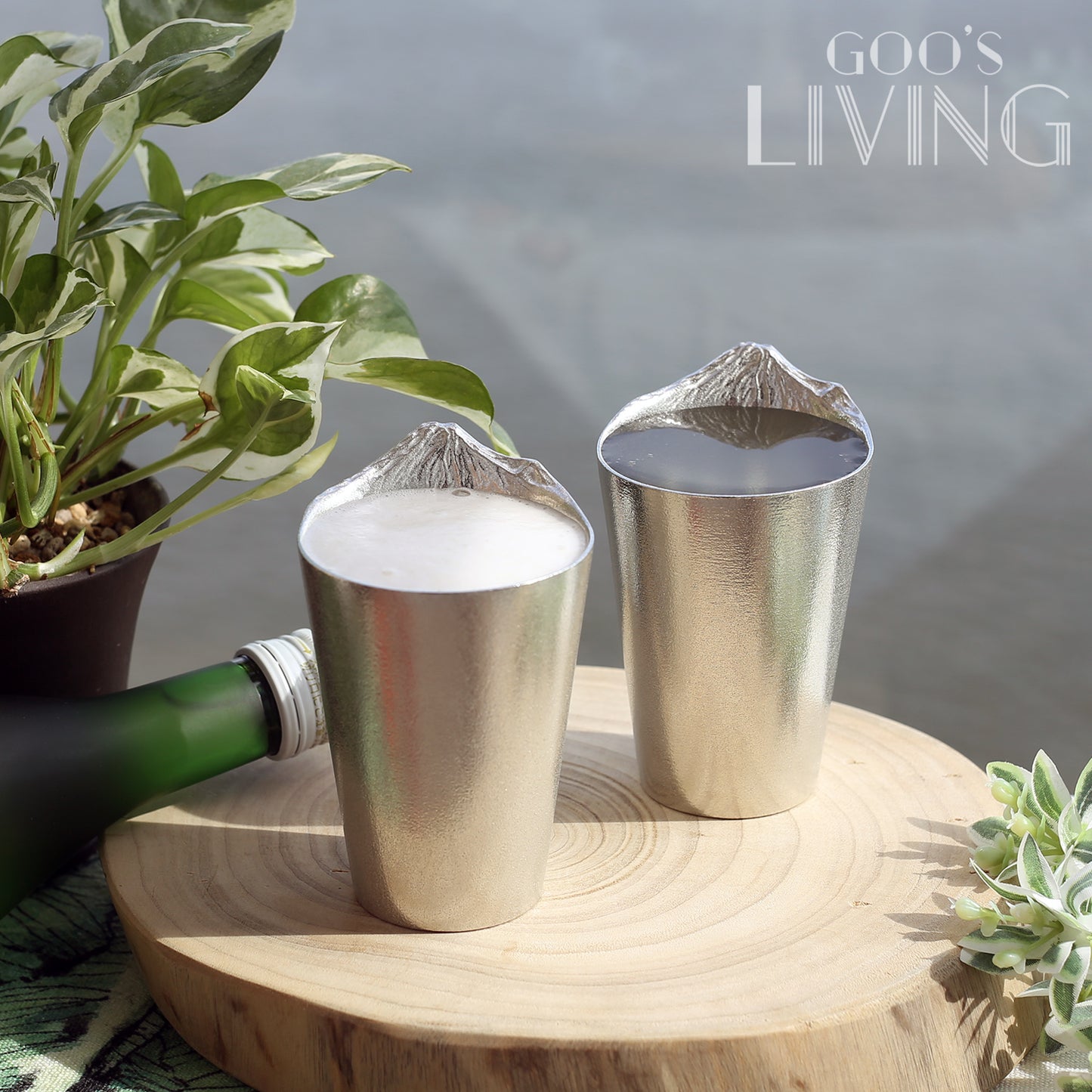 銀雅堂 逆富士浮雲錫杯