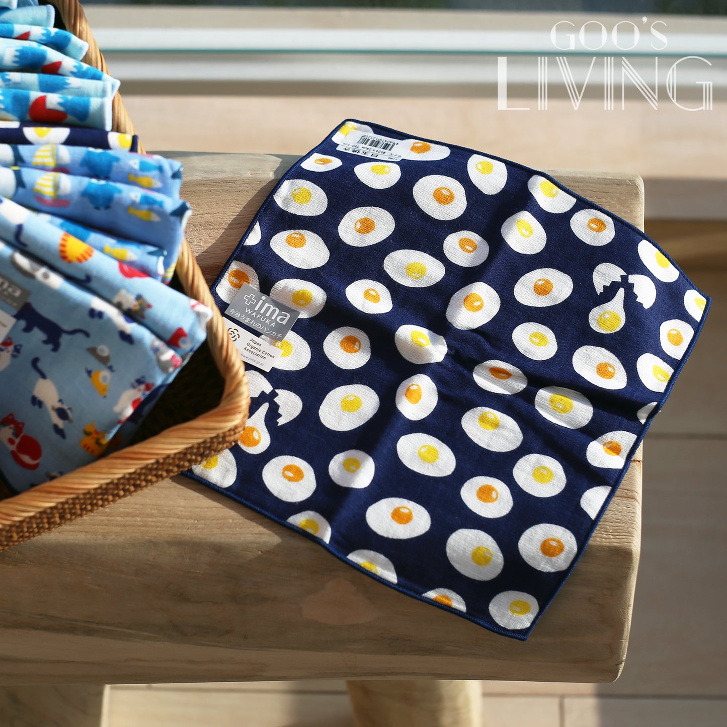 今治+ima wafuka 正方形手帕毛巾