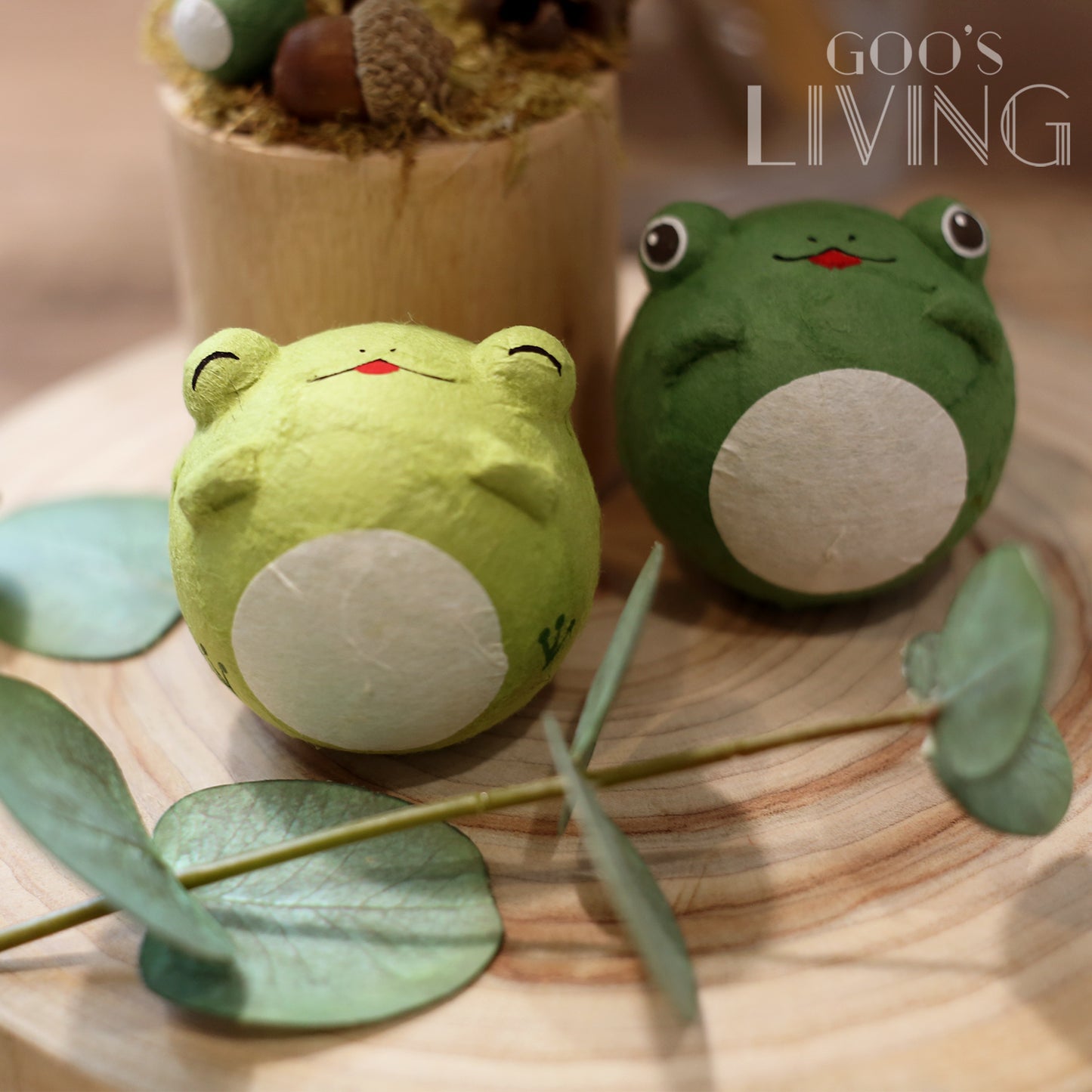 RYUKODO 和紙製青蛙不倒翁