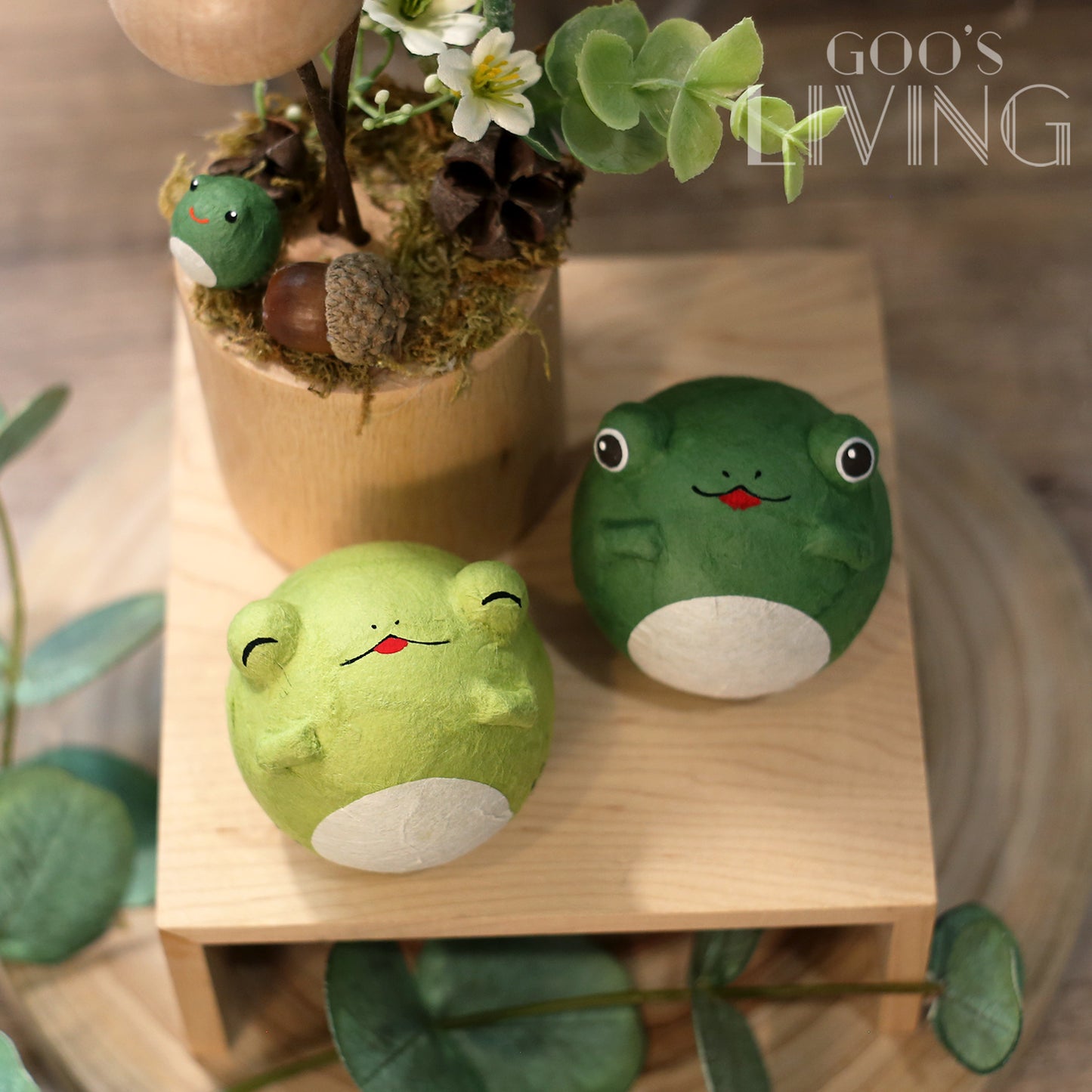 RYUKODO 和紙製青蛙不倒翁