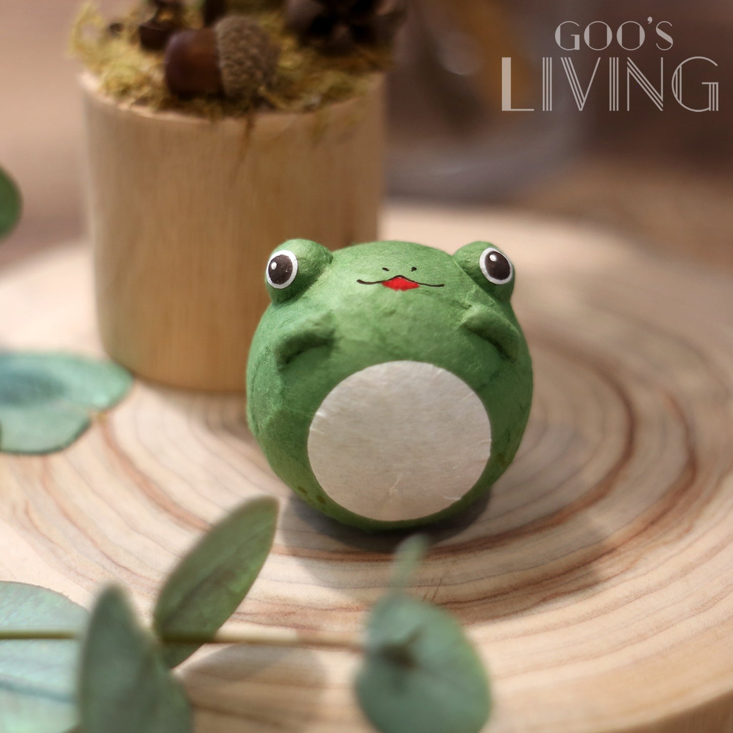 RYUKODO 和紙製青蛙不倒翁