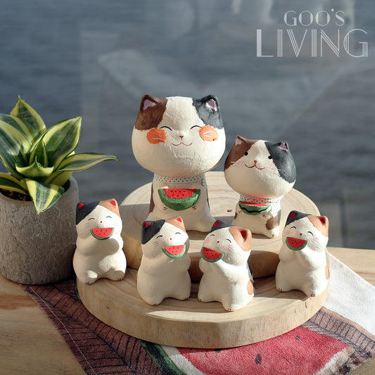 RYUKODO 和紙製西瓜貓