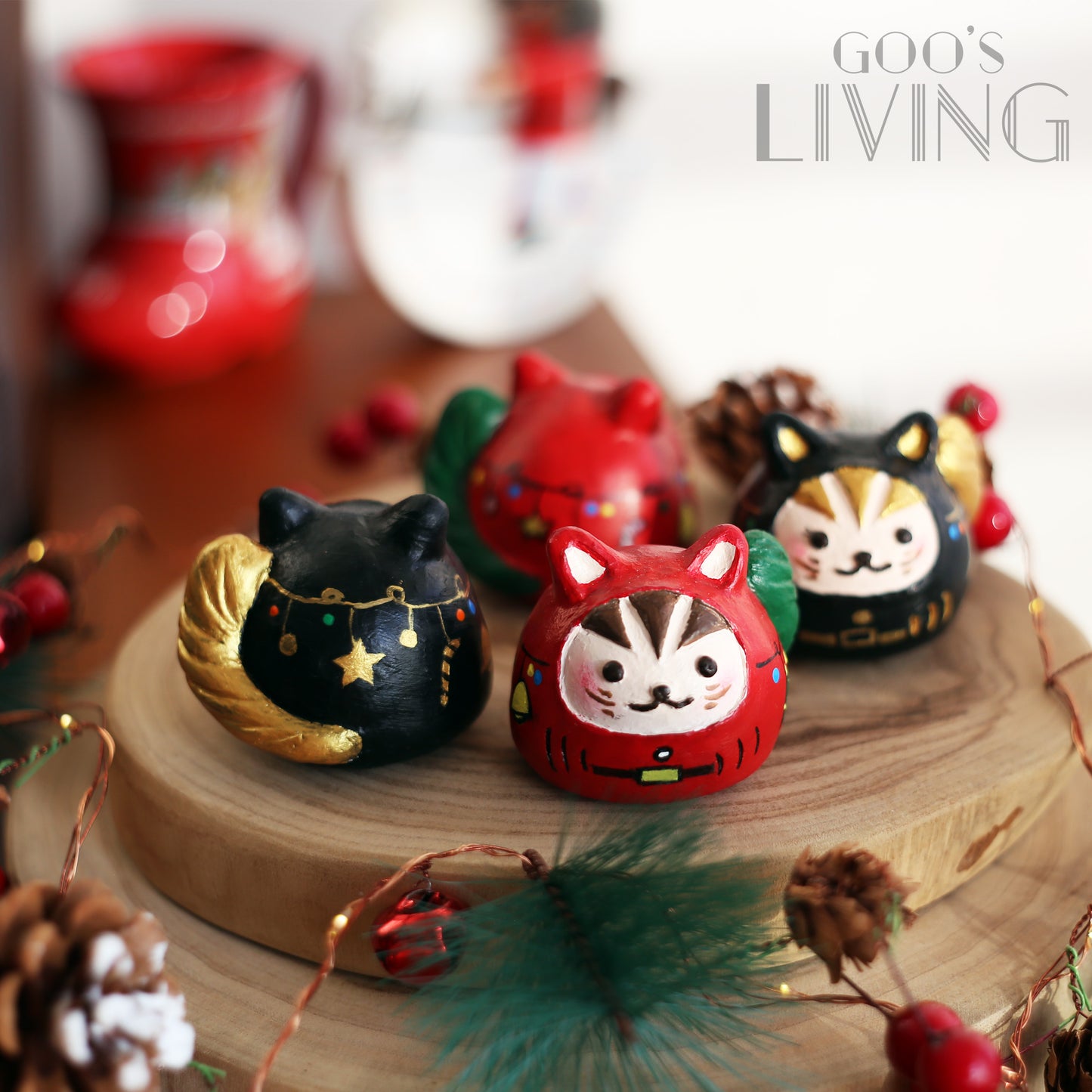 MADE by GOO's  聖誕達摩貓咪