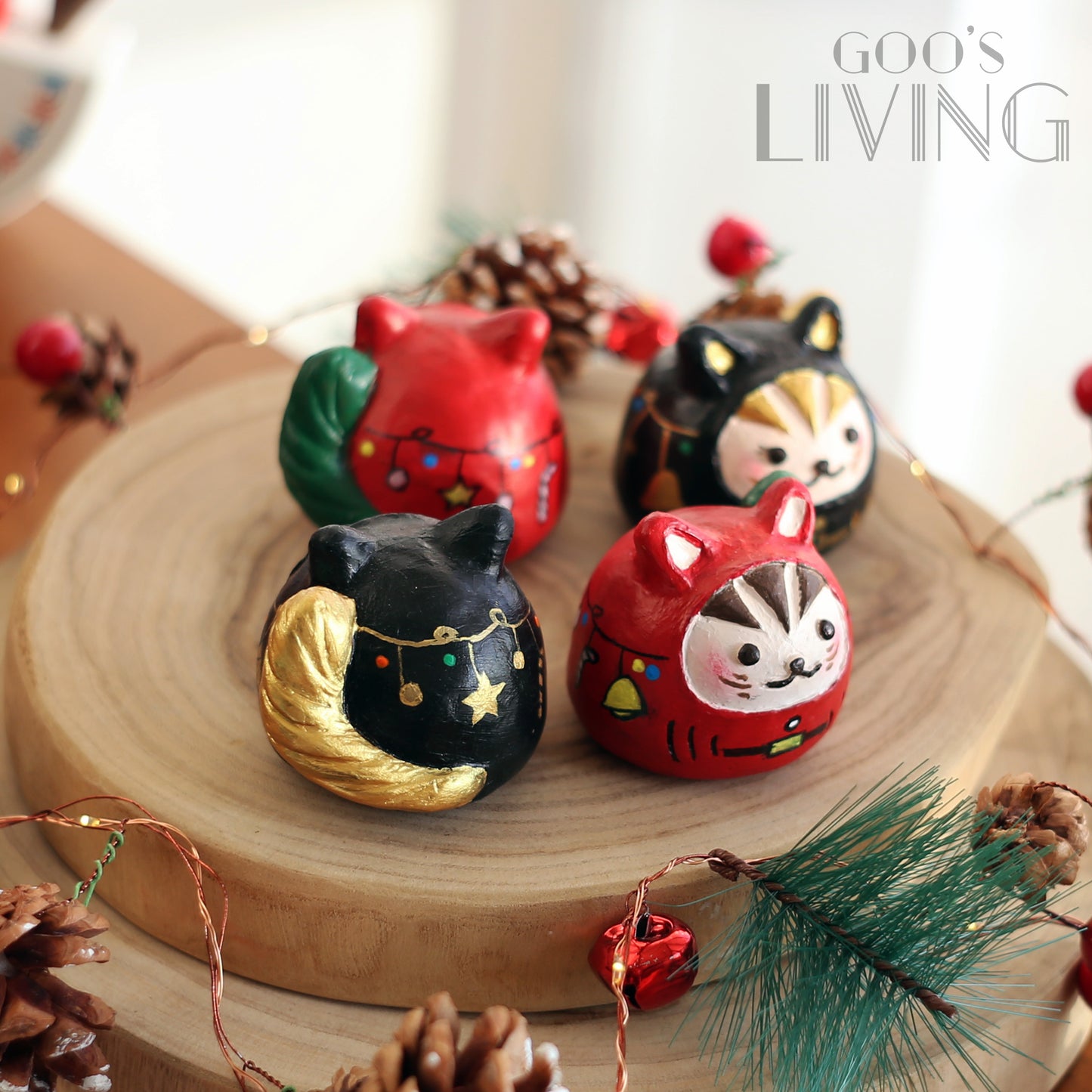 MADE by GOO's  聖誕達摩貓咪