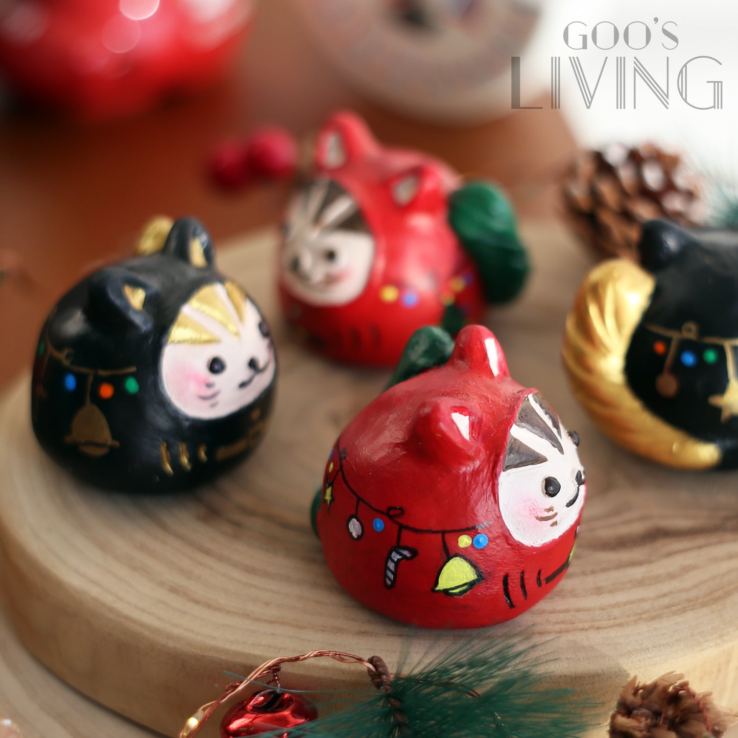 MADE by GOO's  聖誕達摩貓咪