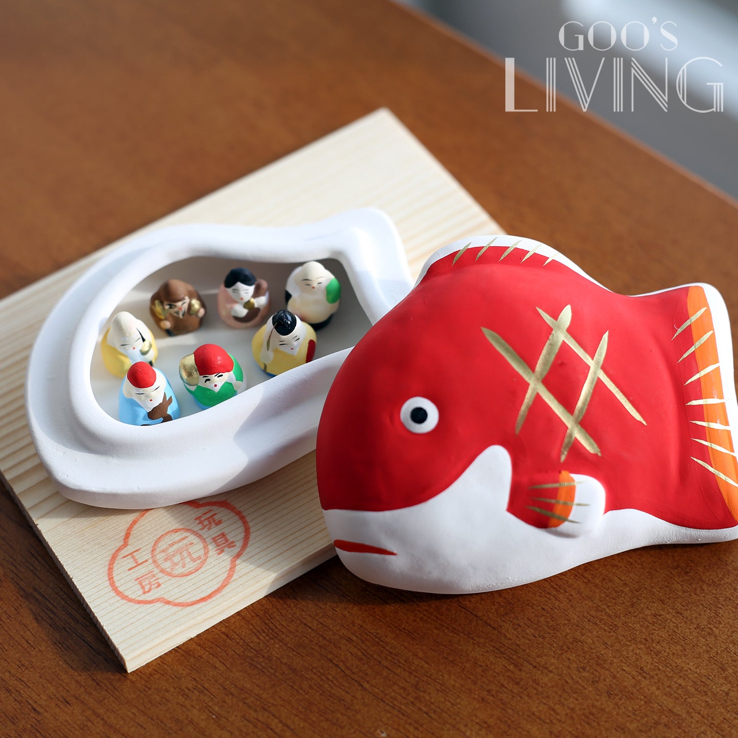舞陶館 七福神鯛魚盒