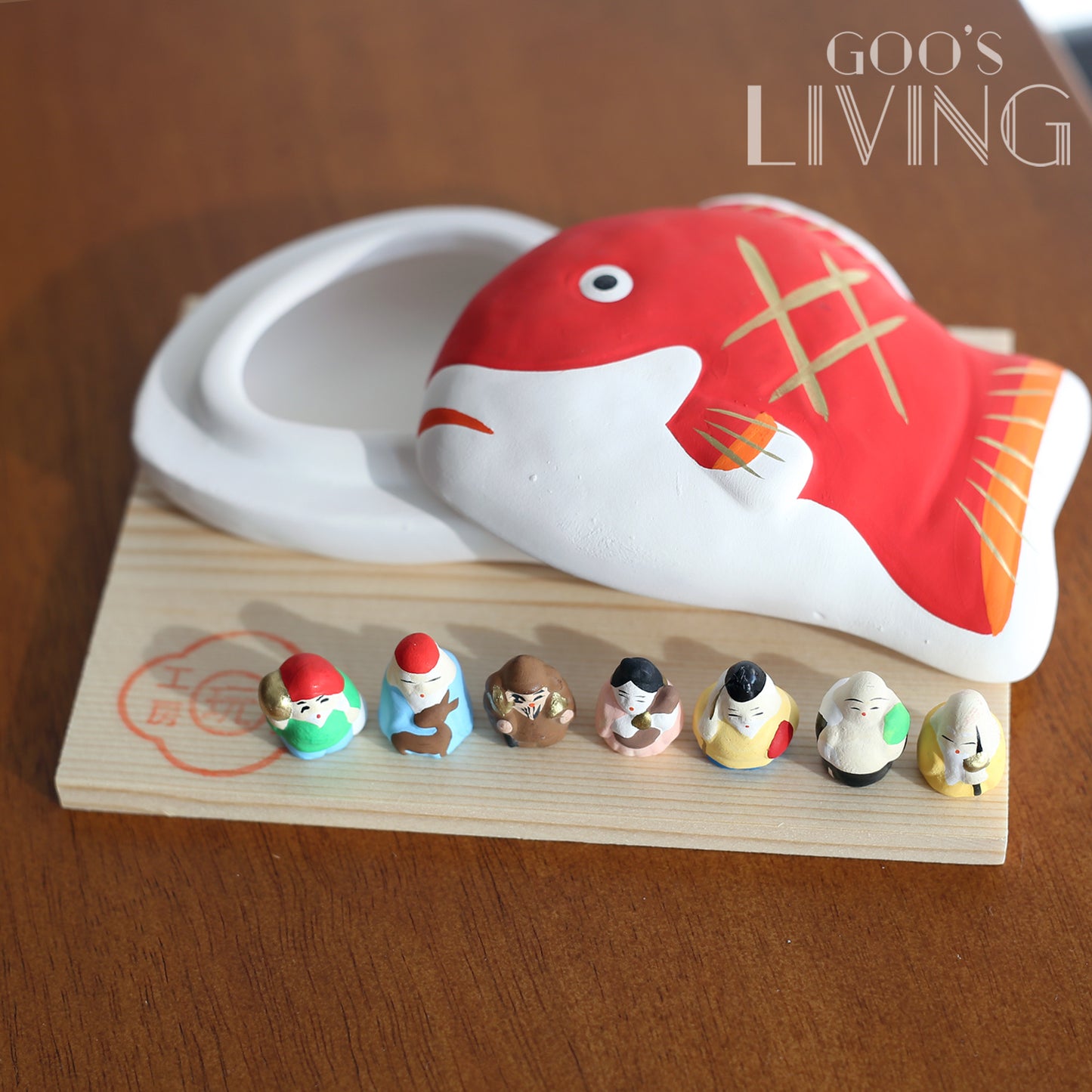 舞陶館 七福神鯛魚盒